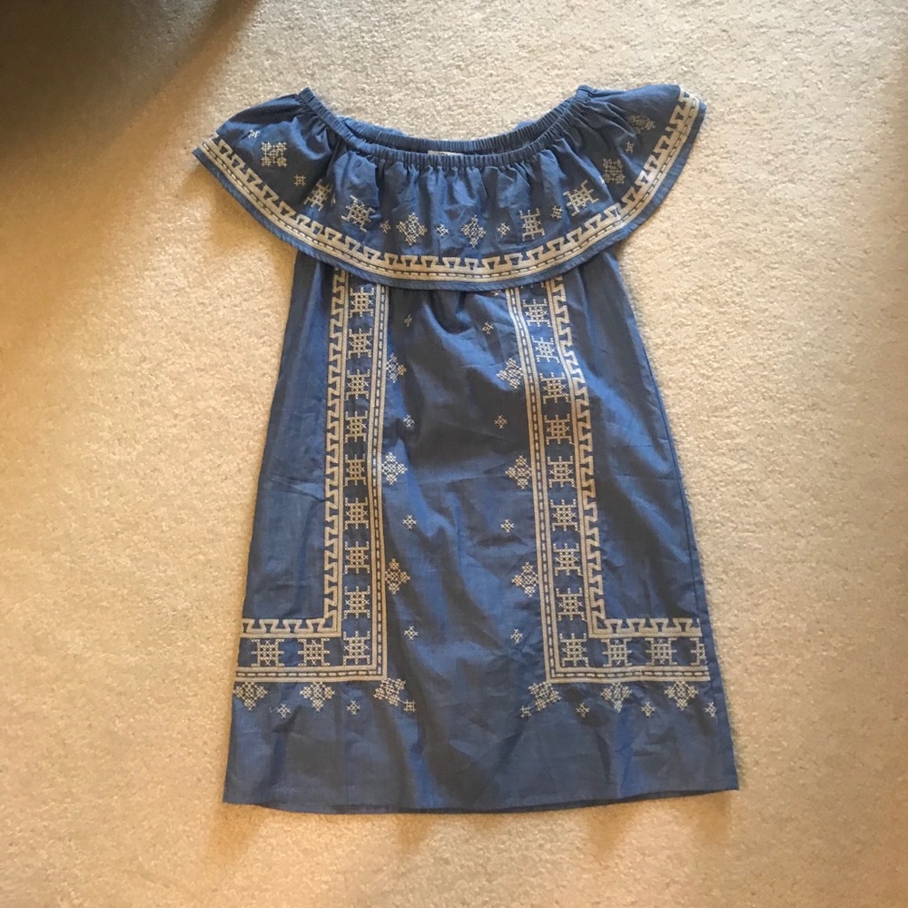joy joy off the shoulder dress